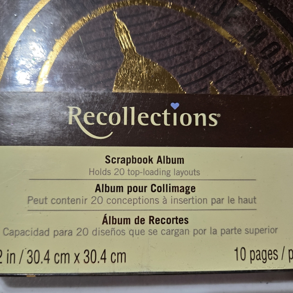 Recollections Brown and Gold Scrapbook Album